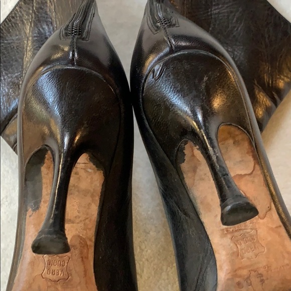 Jimmy Choo ankle black leather heel boot - Picture 4 of 6